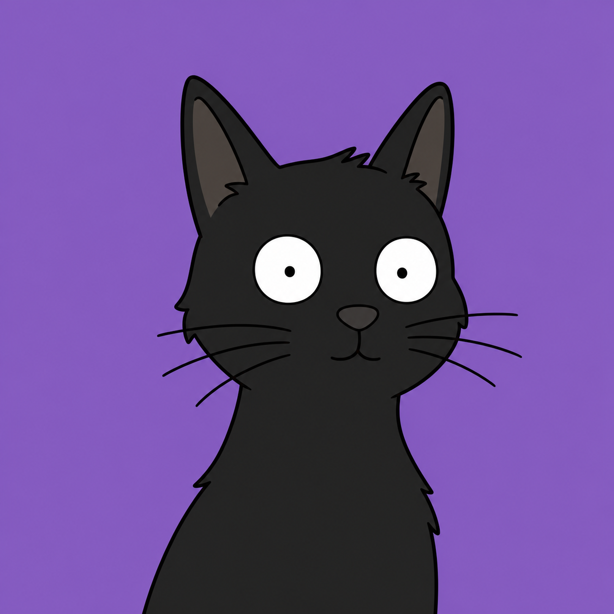 black cat avatar