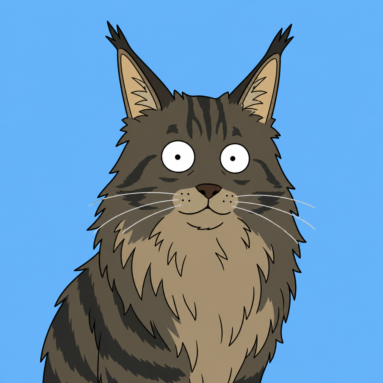 maine coon cat avatar